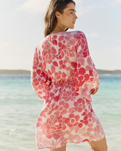 Floral Bell Sleeve Short Tunic Cover-Up | Southern Tide Hot Sale