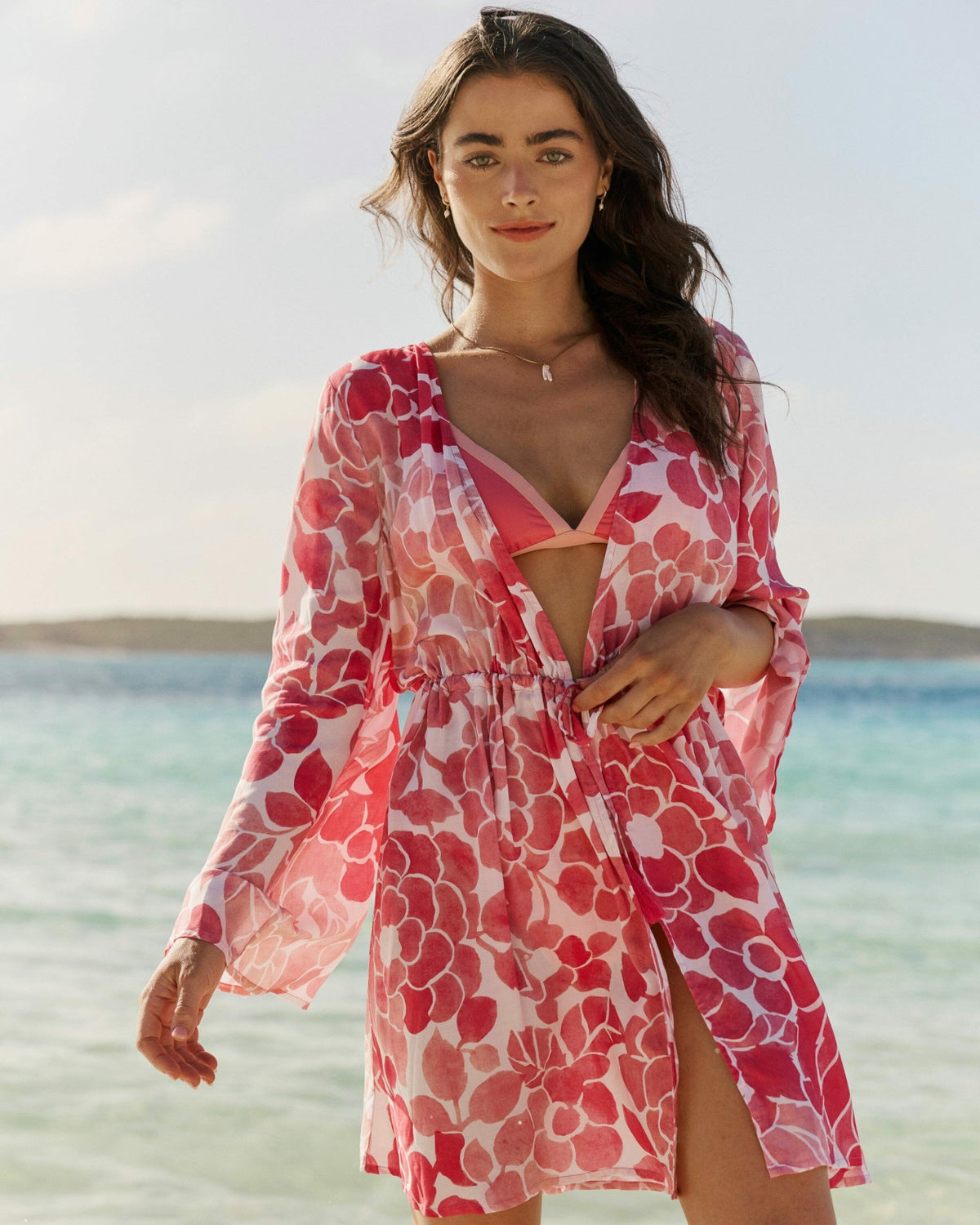 Floral Bell Sleeve Short Tunic Cover-Up | Southern Tide Hot Sale