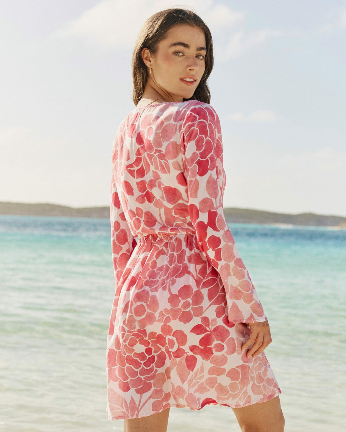 Floral Bell Sleeve Short Tunic Cover-Up | Southern Tide Hot Sale