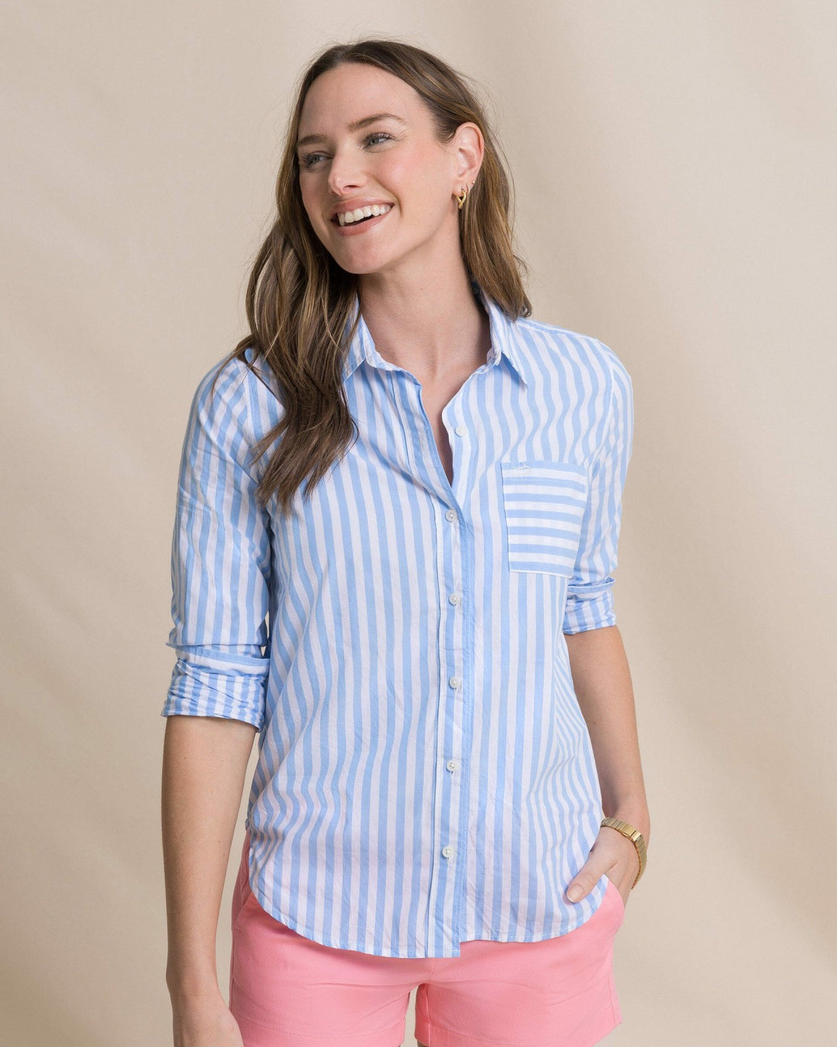 Emery Button Front Shirt | Southern Tide Value