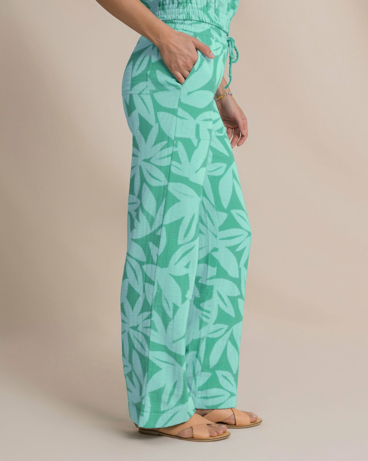 Laken Printed Wide Leg Pant | Southern Tide Classic