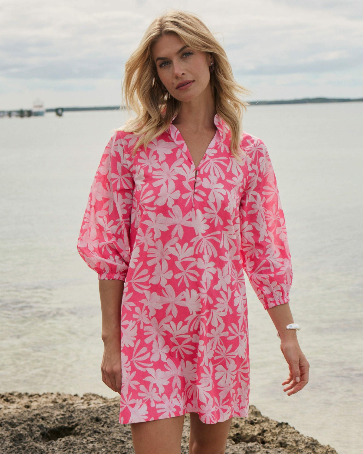 Mandy Bubble Sleeve Dress | Southern Tide Recommended