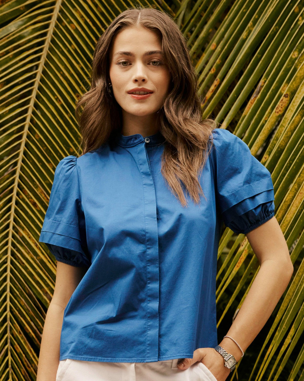 Payge Solid Poplin Top | Southern Tide Classic