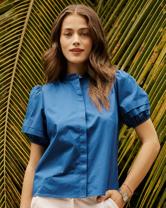 Payge Solid Poplin Top | Southern Tide Classic