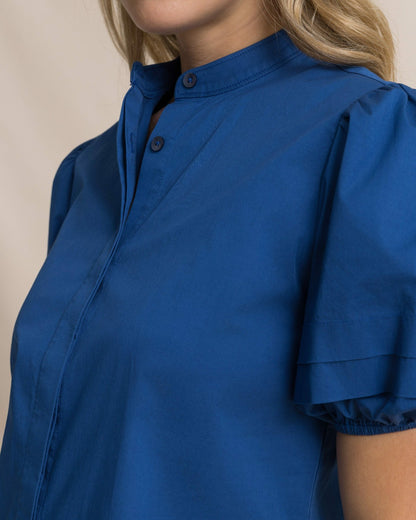 Payge Solid Poplin Top | Southern Tide Classic