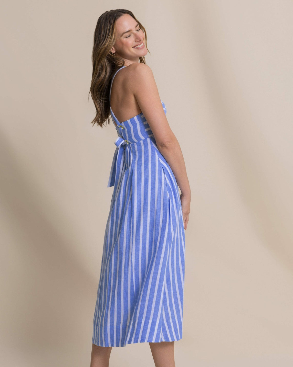 Cinzia Striped Cross Strap Dress | Southern Tide Special Offer