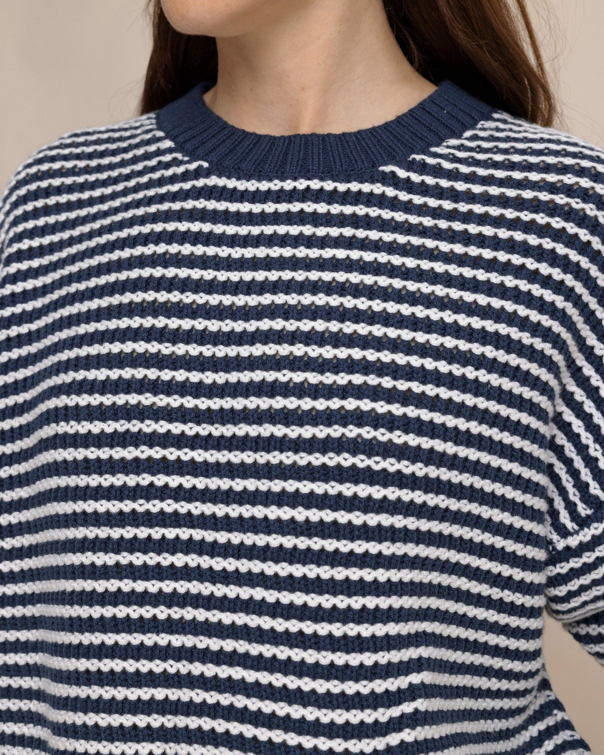 Maggi Stripe Open Stitch Sweater | Southern Tide Latest