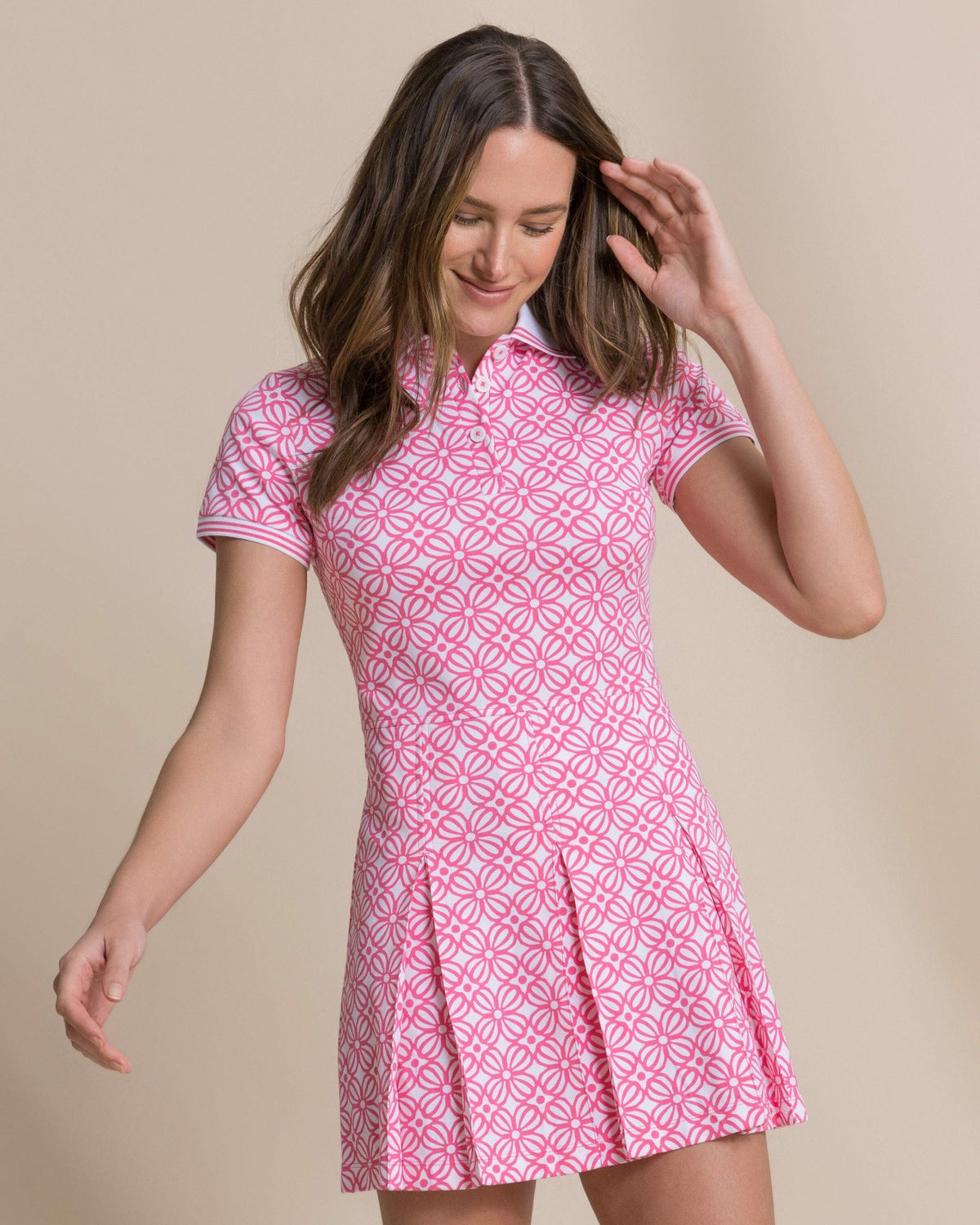 Isabelle Printed Polo Active Dress | Southern Tide Latest