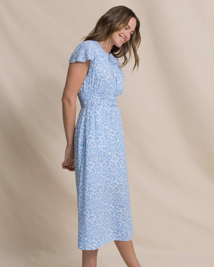 Clementine Flutter Sleeve Midi Dress | Southern Tide Trending