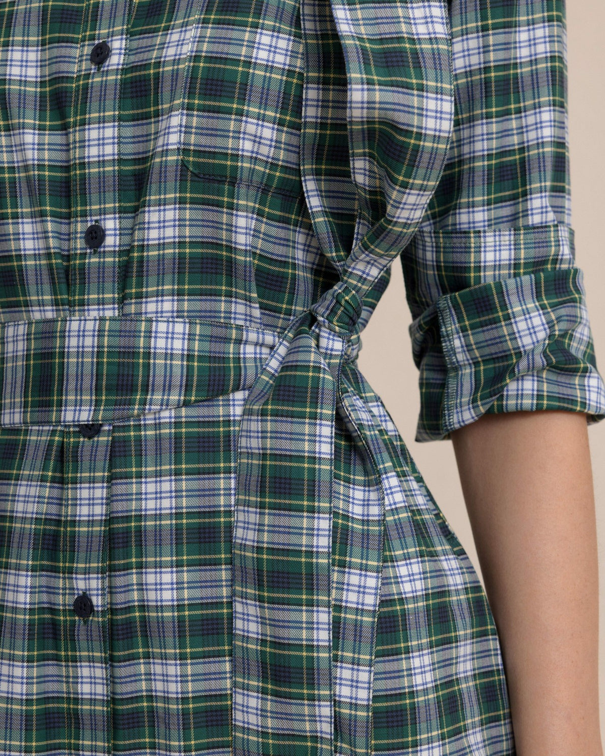 Trista Gordan Tartan Shirt Dress | Southern Tide Latest