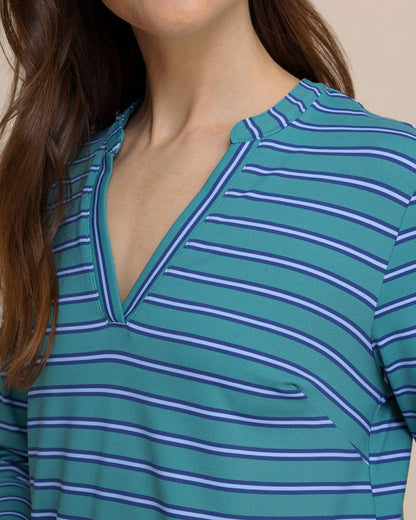 Teal Alicia Stripe Dress | Southern Tide Recommended