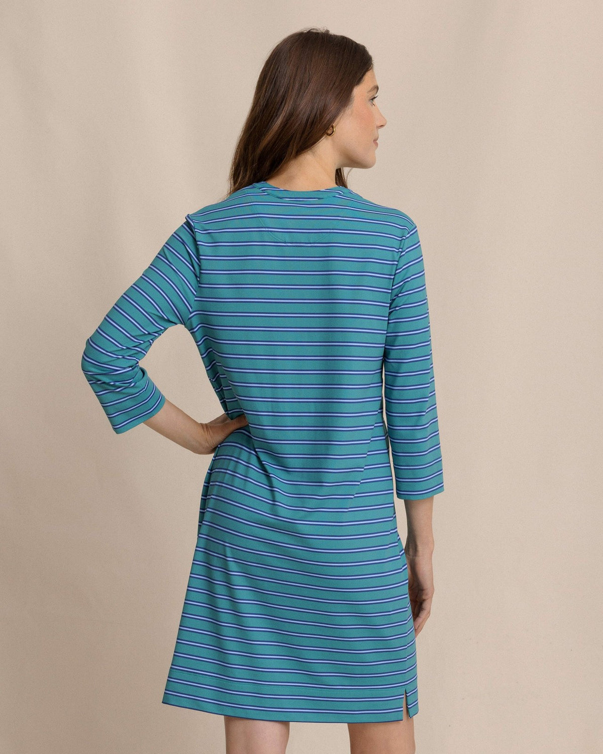 Teal Alicia Stripe Dress | Southern Tide Recommended