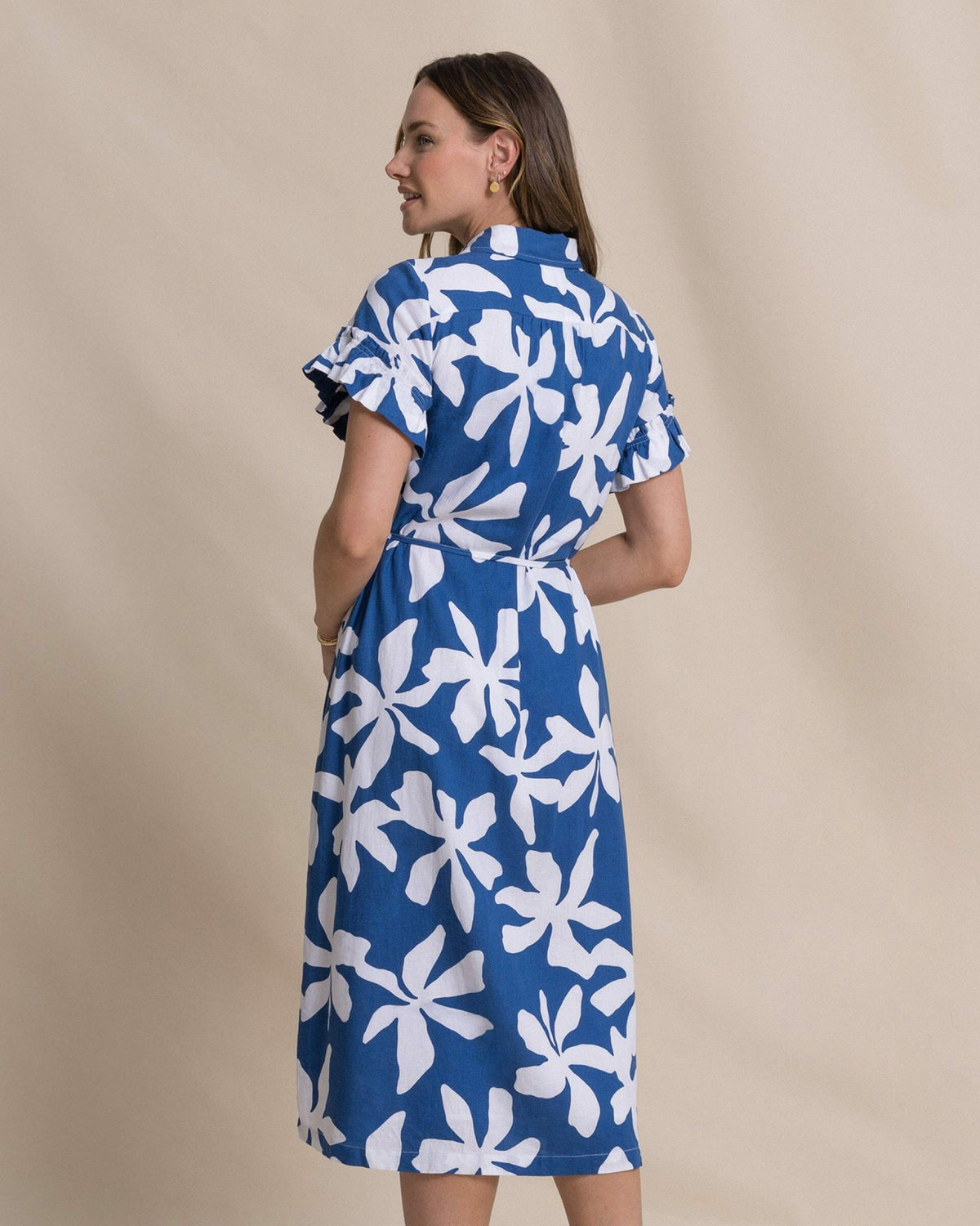 Tyra Printed Ruffle Sleeve Midi Dress | Southern Tide Discount