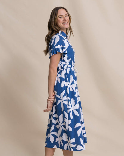 Tyra Printed Ruffle Sleeve Midi Dress | Southern Tide Discount