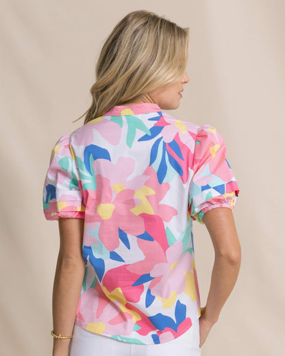 Payge Floral Print Poplin Top | Southern Tide Quality