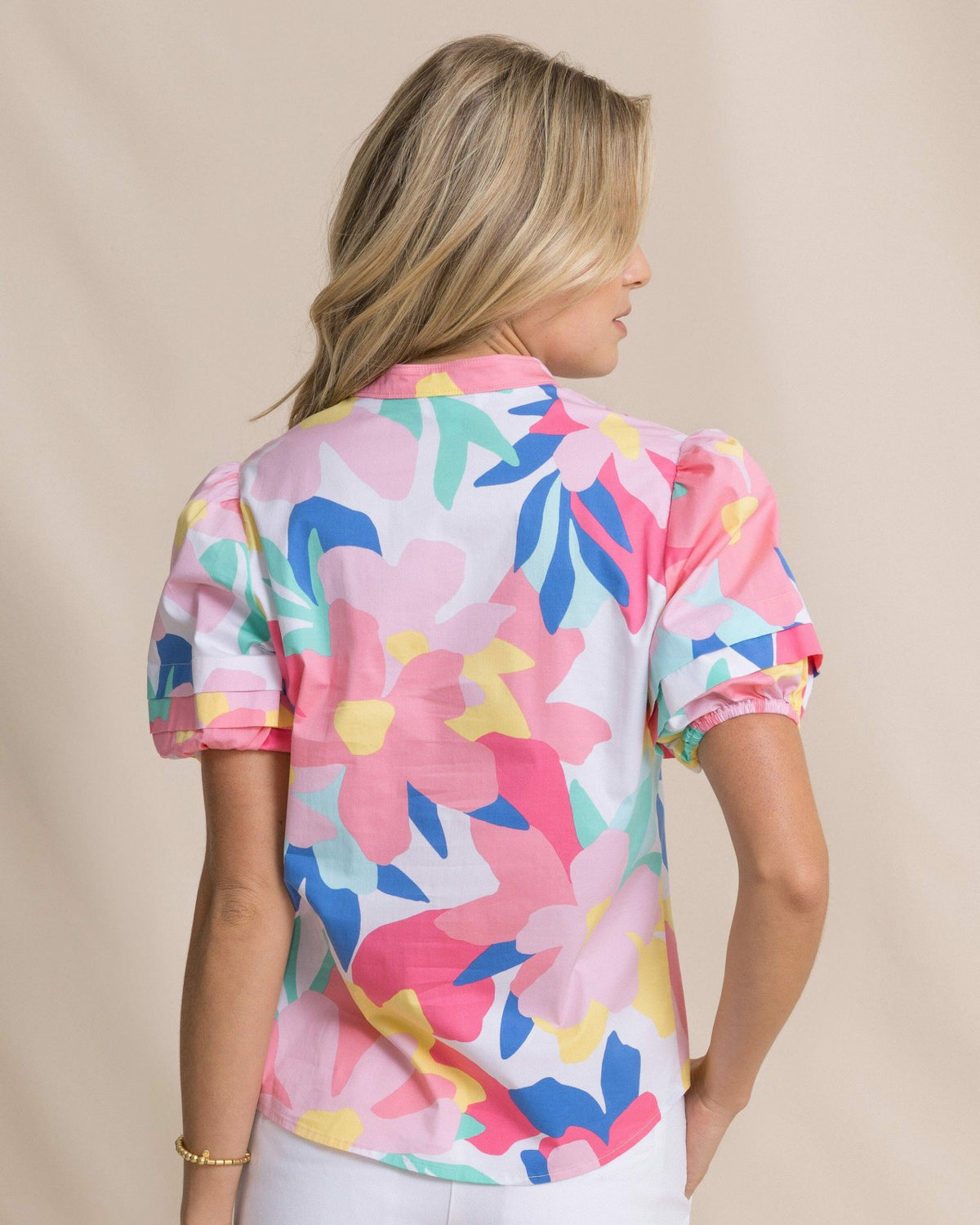 Payge Floral Print Poplin Top | Southern Tide Quality