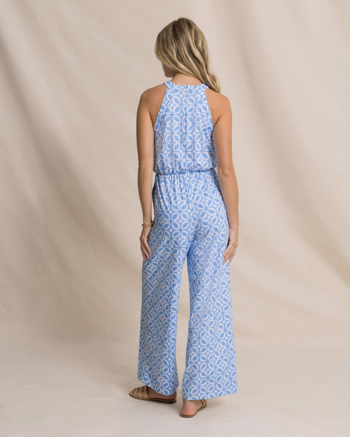Karrigan Printed Performance Jumpsuit | Southern Tide Signature