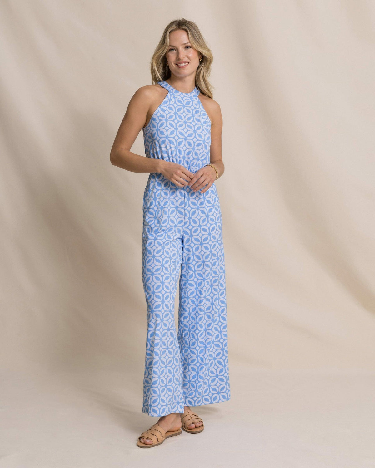 Karrigan Printed Performance Jumpsuit | Southern Tide Signature