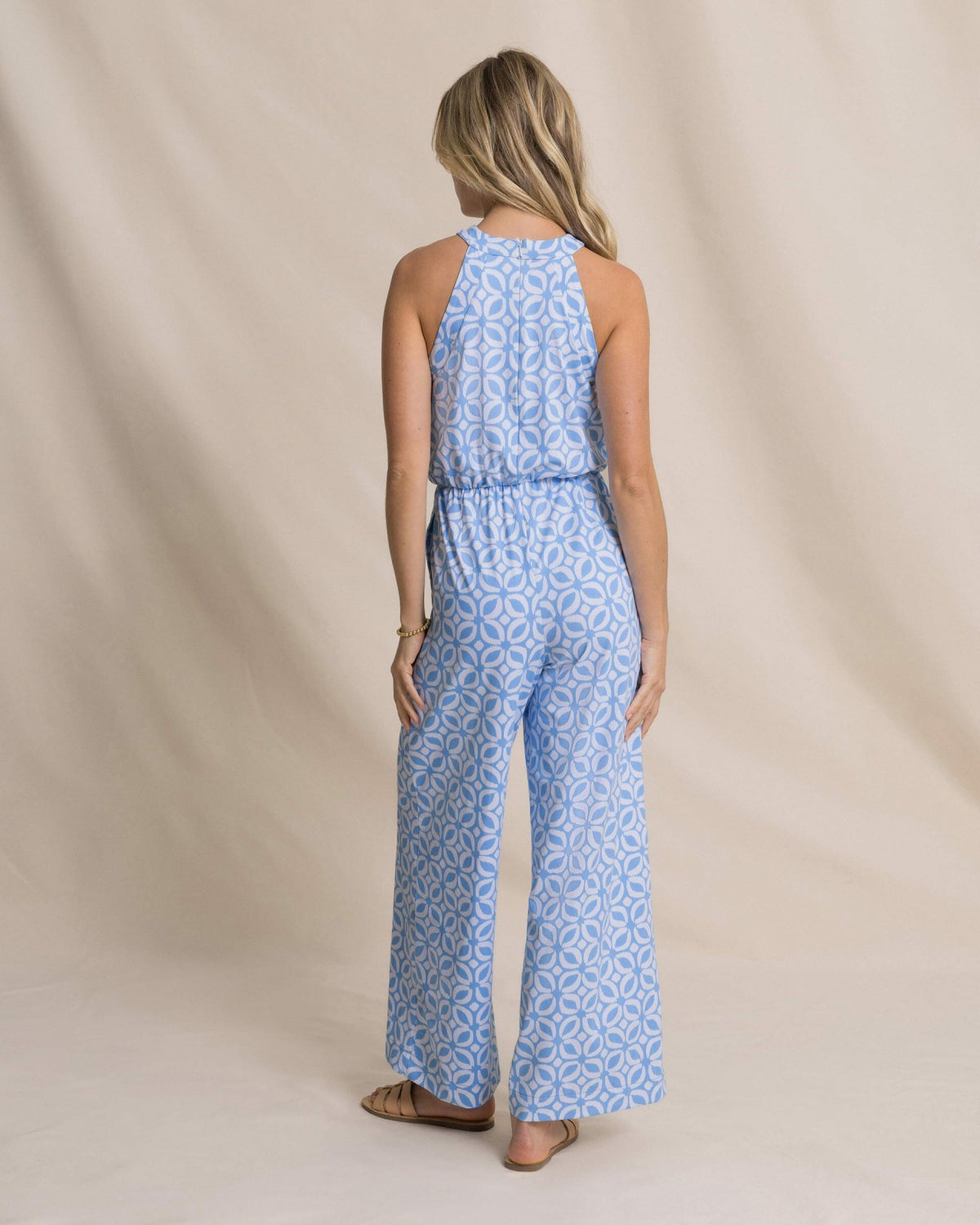 Karrigan Printed Performance Jumpsuit | Southern Tide Signature