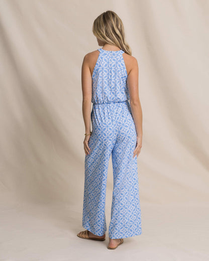 Karrigan Printed Performance Jumpsuit | Southern Tide Signature