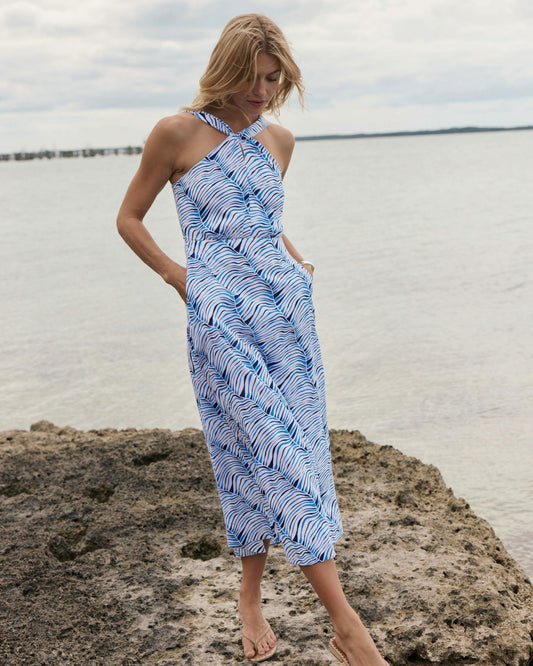 Kimberley Twist Halter Dress | Southern Tide Exclusive