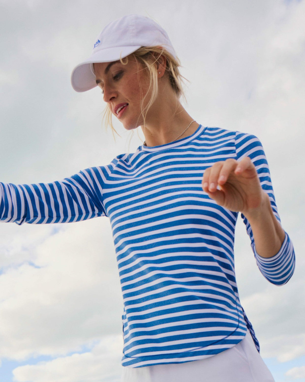 Linley Stripe Coastal Breeze® Performance Crew | Southern Tide Hot Sale