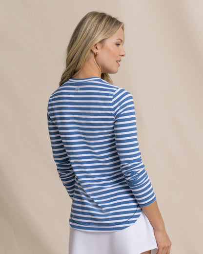 Linley Stripe Coastal Breeze® Performance Crew | Southern Tide Hot Sale