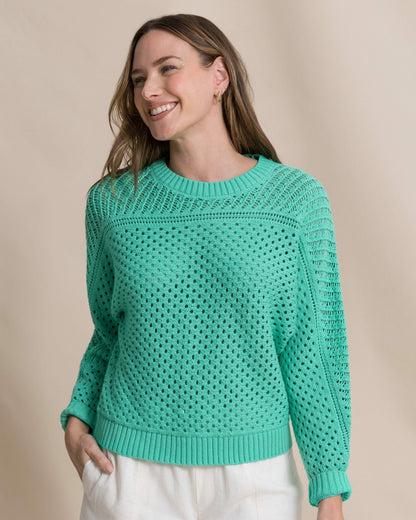 Ophelia Open Stitch Sweater - Florida Keys | Southern Tide Signature