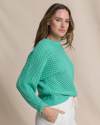 Ophelia Open Stitch Sweater - Florida Keys | Southern Tide Signature