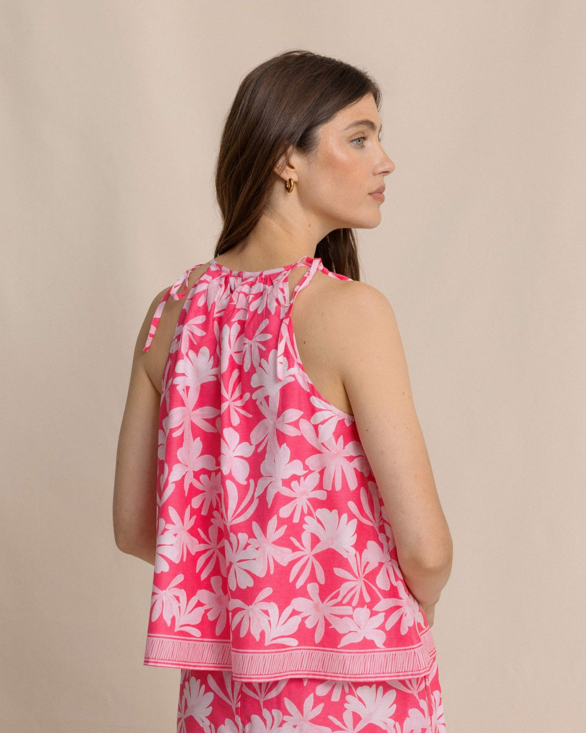Chrissy Tie Shoulder Printed Top | Southern Tide Featured
