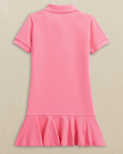 Girls Skipjack Dropwaist Polo Dress - Sea Pink | Southern Tide Trusted