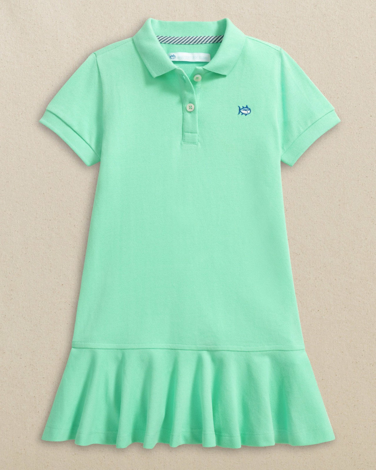 Girls Skipjack Dropwaist Polo Dress - Gulf Shores| Southern Tide | Southern Tide Best Seller