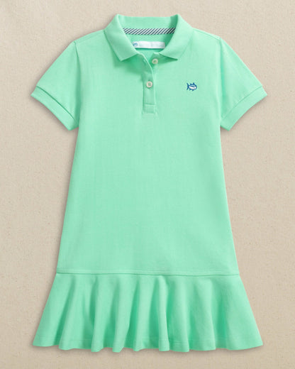 Girls Skipjack Dropwaist Polo Dress - Gulf Shores| Southern Tide | Southern Tide Best Seller