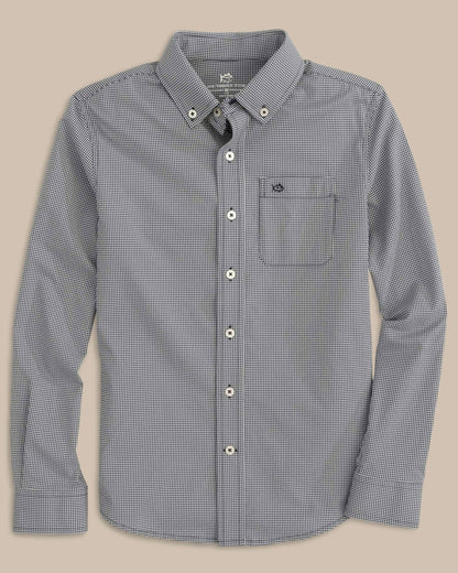 Boy's Intercoastal Mini Gingham Button Down Shirt | Southern Tide Classic