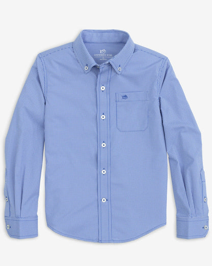 Boy's Intercoastal Mini Gingham Button Down Shirt | Southern Tide Classic