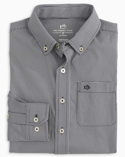 Boy's Intercoastal Mini Gingham Button Down Shirt | Southern Tide Classic