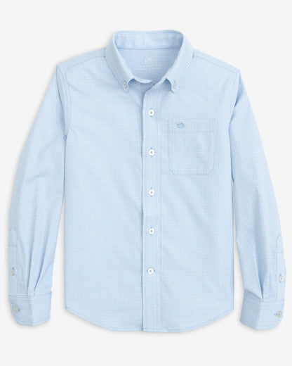 Boy's Intercoastal Mini Gingham Button Down Shirt | Southern Tide Classic