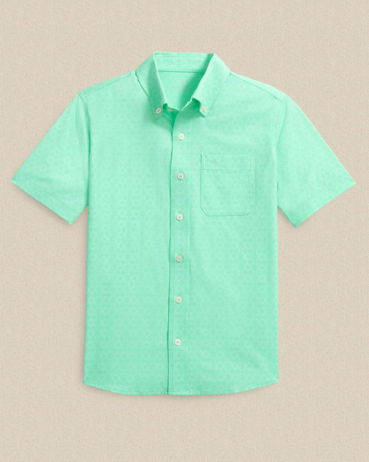 Boys Seaside Geo Short Sleeve Sport Shirt | Southern Tide Best Seller