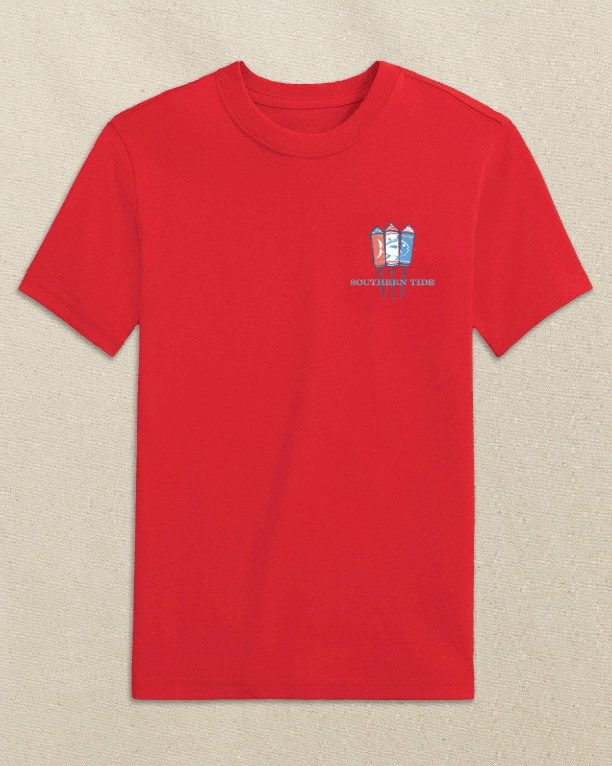 Kids Skipjack Fill Fireworks Short Sleeve T-Shirt | Southern Tide Recommended