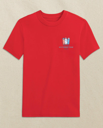 Kids Skipjack Fill Fireworks Short Sleeve T-Shirt | Southern Tide Recommended