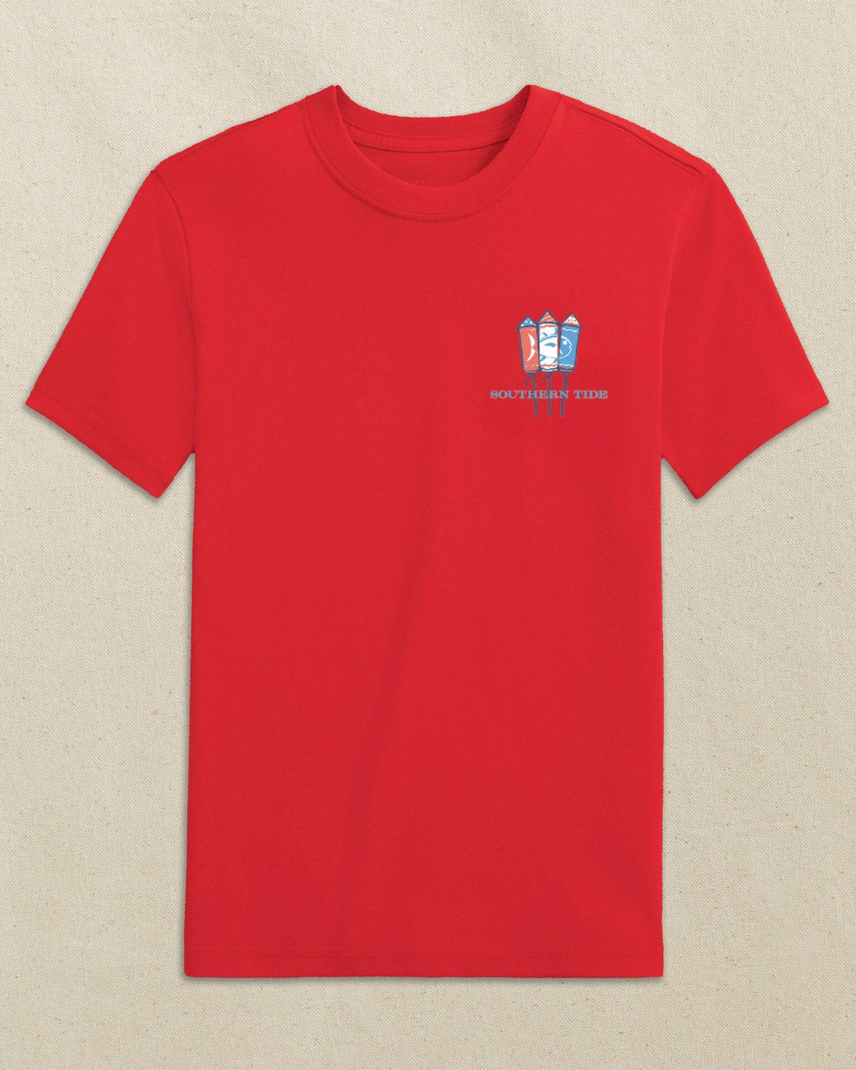 Kids Skipjack Fill Fireworks Short Sleeve T-Shirt | Southern Tide Recommended