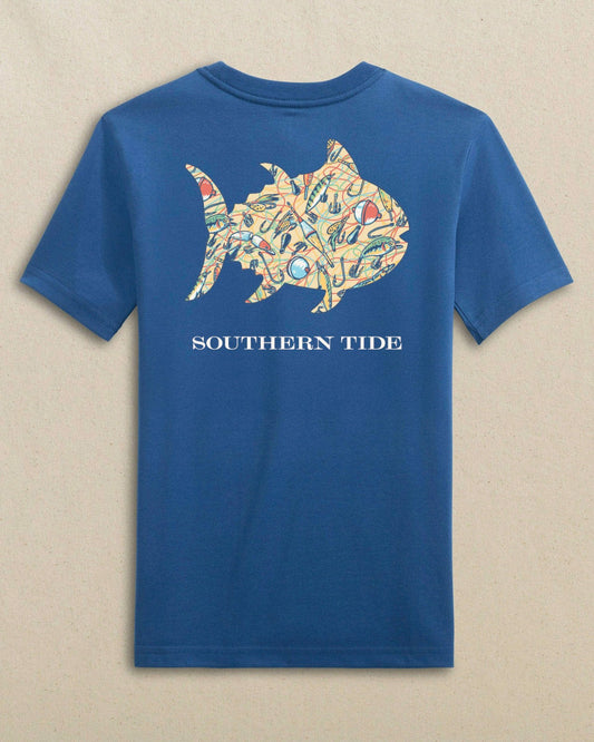 Kids Skipjack Fill Tackle Tangle Short Sleeve T-Shirt | Southern Tide Smart Buy