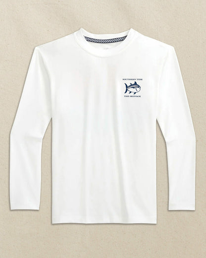 Kids Keep It Reel Performance Long Sleeve T-Shirt | Southern Tide Featured