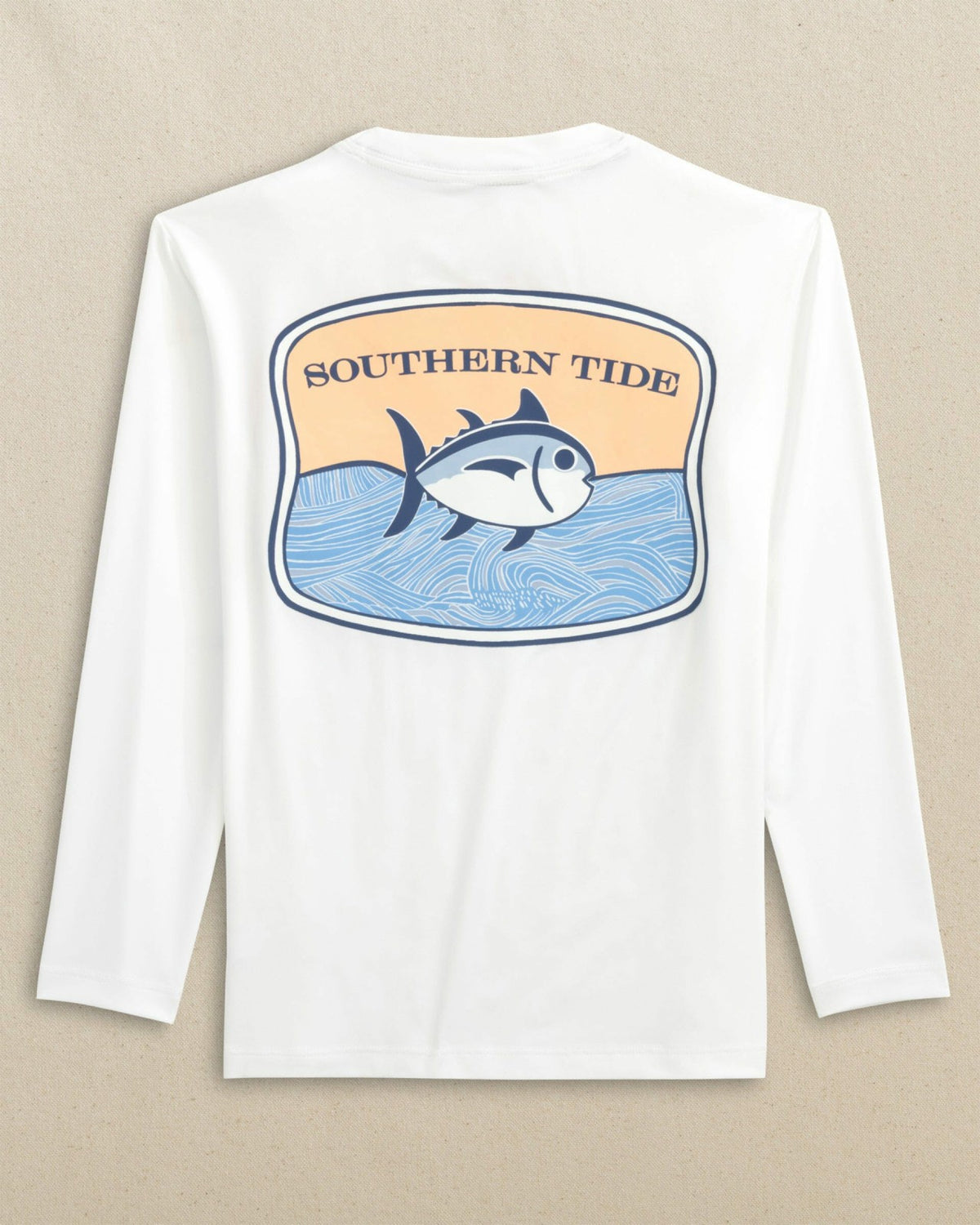 Kids Beach Badge Long Sleeve Performance T-Shirt | Southern Tide Essential