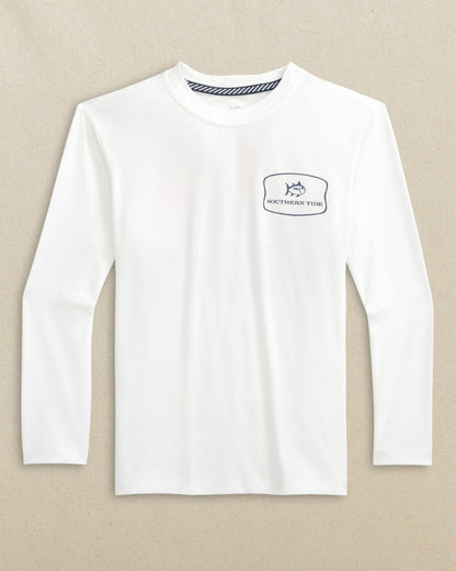 Kids Beach Badge Long Sleeve Performance T-Shirt | Southern Tide Essential