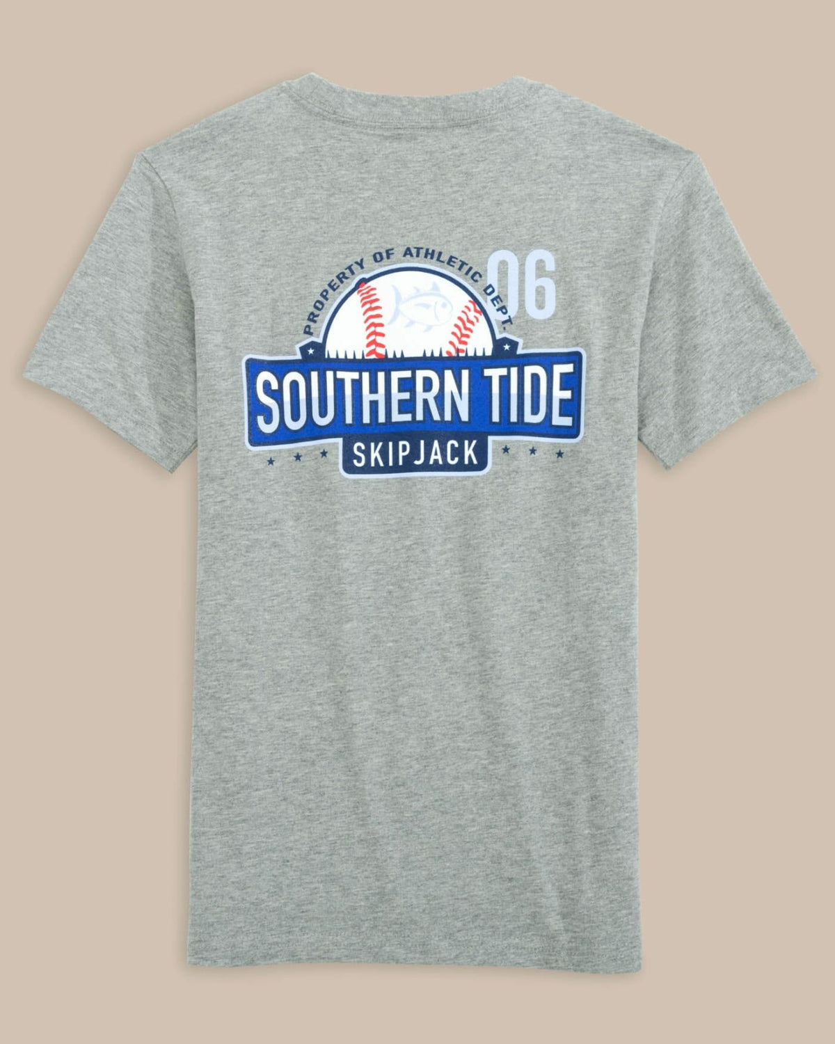 Kids Skipjack Baseball Heather T-Shirt | Southern Tide Best Seller