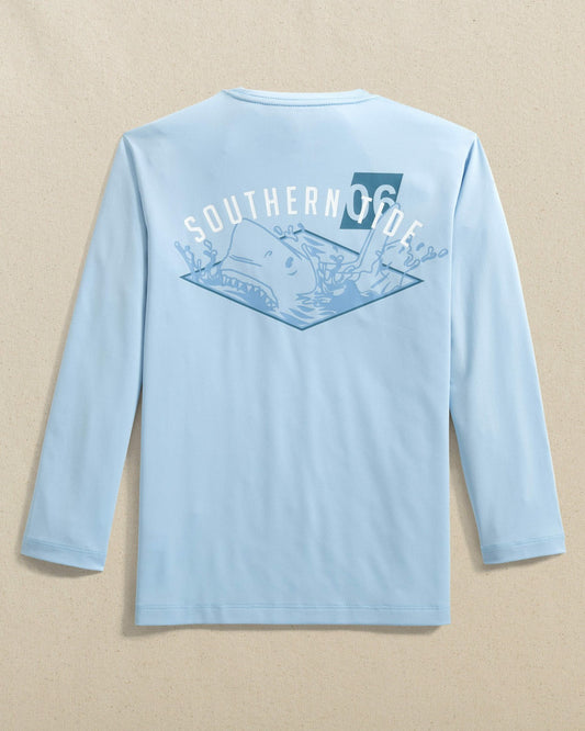 Kids Shark Attack Performance Long Sleeve T-Shirt | Southern Tide New