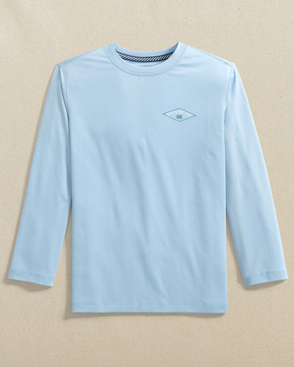 Kids Shark Attack Performance Long Sleeve T-Shirt | Southern Tide New