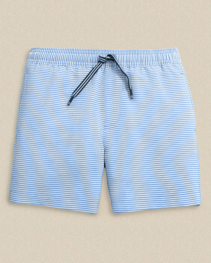 Boys Gulf Haven Seersucker Stripe Maritime Swim Trunk | Southern Tide Classic