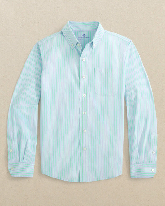 Boys Amelia Island Stripe Charleston Sport Shirt | Southern Tide Discount